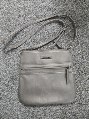 Nine West Metallic Silver Crossbody Bag